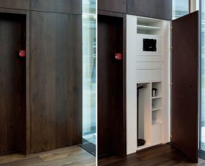 I auditoriet er AV tænkt ind fra starten og derfor kan integrationer løses på en enkel og effektiv måde som f.eks. her.