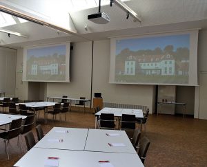 Rungstedgaards konferencelokale kan både fungere som ét stort lokale men kan også deles op i fire mindre lokaler eller seks grupperum