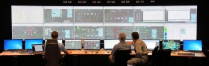 Skærme i kontrolrummet